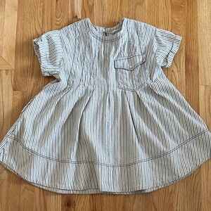Pilcro Short-Sleeve Denim Mini Swing Dress